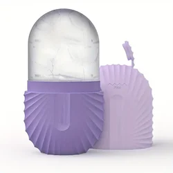 Cooling Facial Roller and Contouring Massager (Purple)