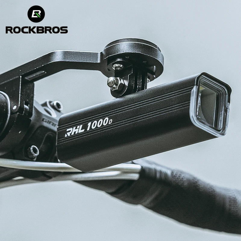 Faro Bici Rockbros 1000 Lumen – Luce LED Impermeabile In Alluminio – Ricaricabile USB, 1 Anno Di Garanzia