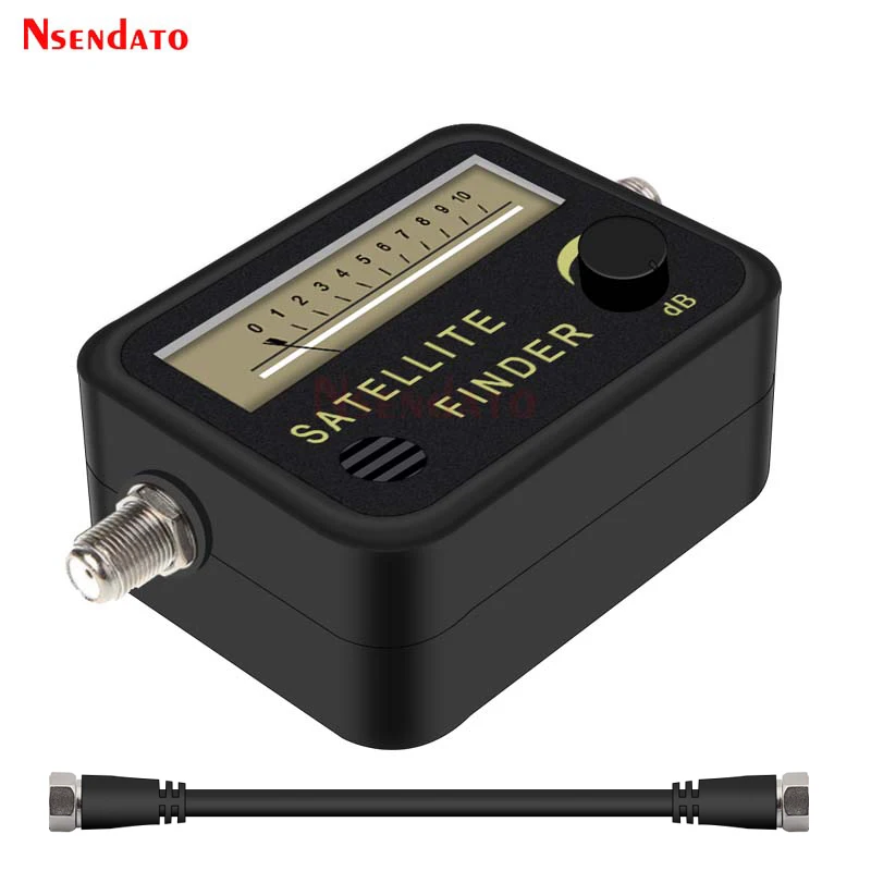 Enhanced Satellite Finder Alignment Signal Meter with Digital Signal Amplifier for Improved TV Reception