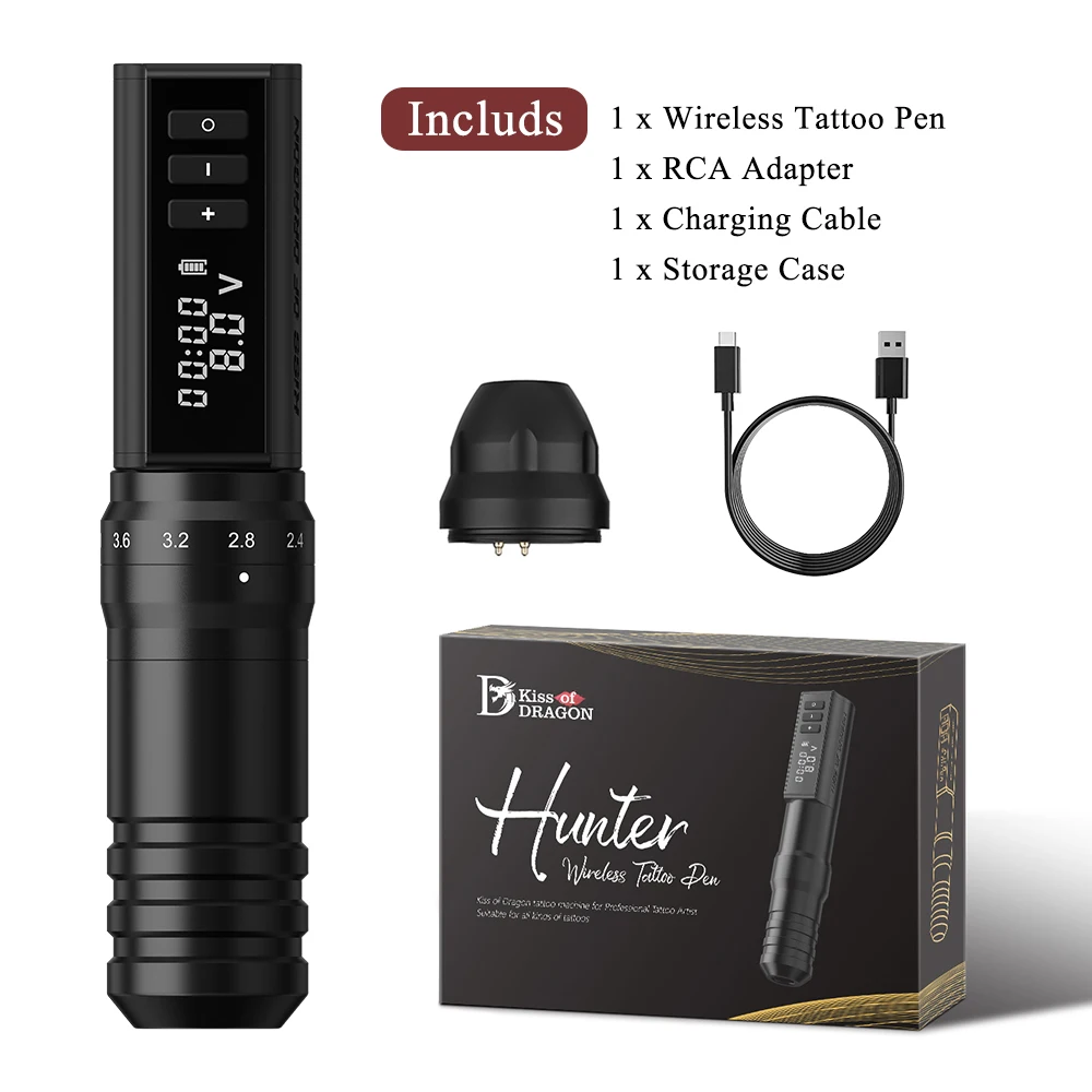 Kiss of Dragon Hunter MAX-Professional Wireless Tattoo Machine