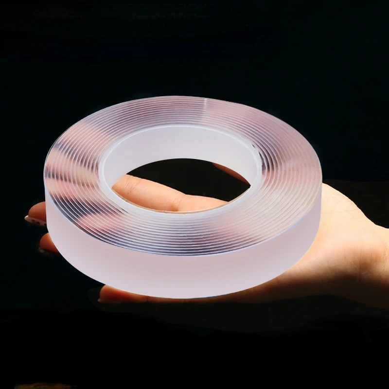 thumbnail image 1 of Cinta Nano transparente de 1M/2M/5M, cinta de doble cara ultra fuerte, autoadhesiva para cocina y baño, pegatina impermeable sin rastro, 1 of 4