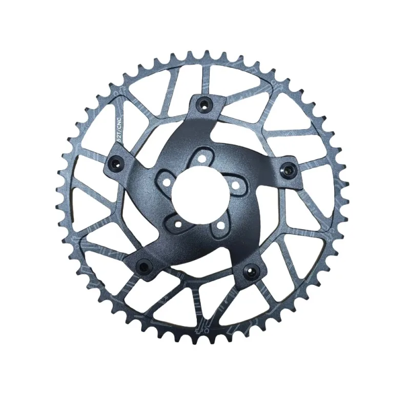 GUSTAVO Electric Bicycle Mid Motor Chainring 130BCD To BAFANG BBSHD G320 M625 48V 1000W Motor 52T Aluminum Chain ring