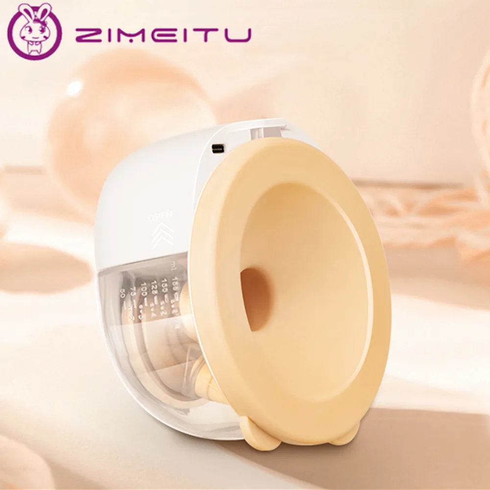 ZIMEITU Portable Electric Breast Pumps Hands Free Wearable Breast Pump USB Rechargable Portable Milk Collector Baby Accessories electric breast pump silent wearable automatic milker usb rechargable hands free portable milk extractor baby breastfeeding acce