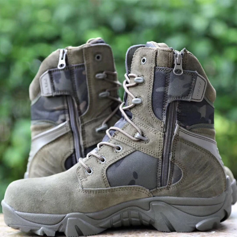 Winter Mens Boots Special Forces Combat High Boots Outdoor Sport Male Shoes Climb Mountains Cross Country Men's Shoes - 6