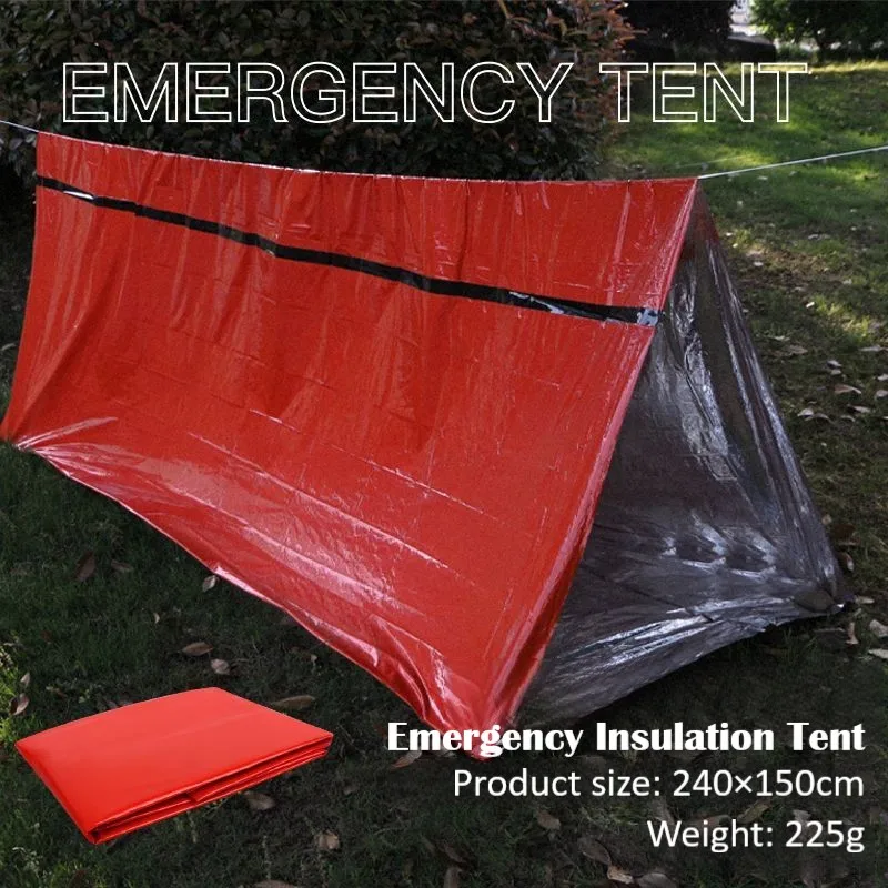 Emergency Insulation Tent Outdoor Camping Mountaineering Wilderness Insulation First Aid Blanket Tinfoil Foil Survival Blanket