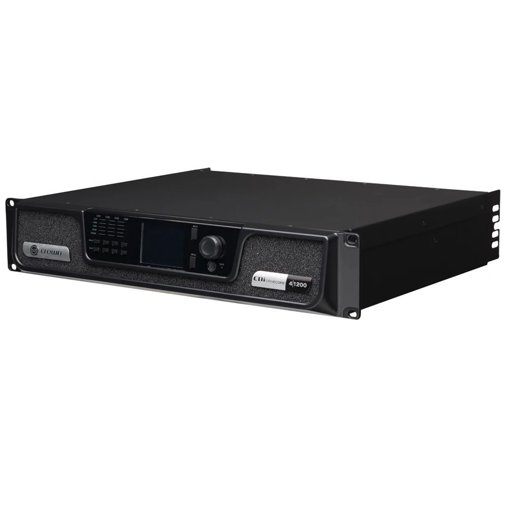 크라운 CDi 4 | 드라이브코어, 네트워크 제어 및 모니터링, 다이렉트 드라이브 70V 또는 100V RMS 출력, 그리고 DSP를 갖춘 1200 파워 앰프