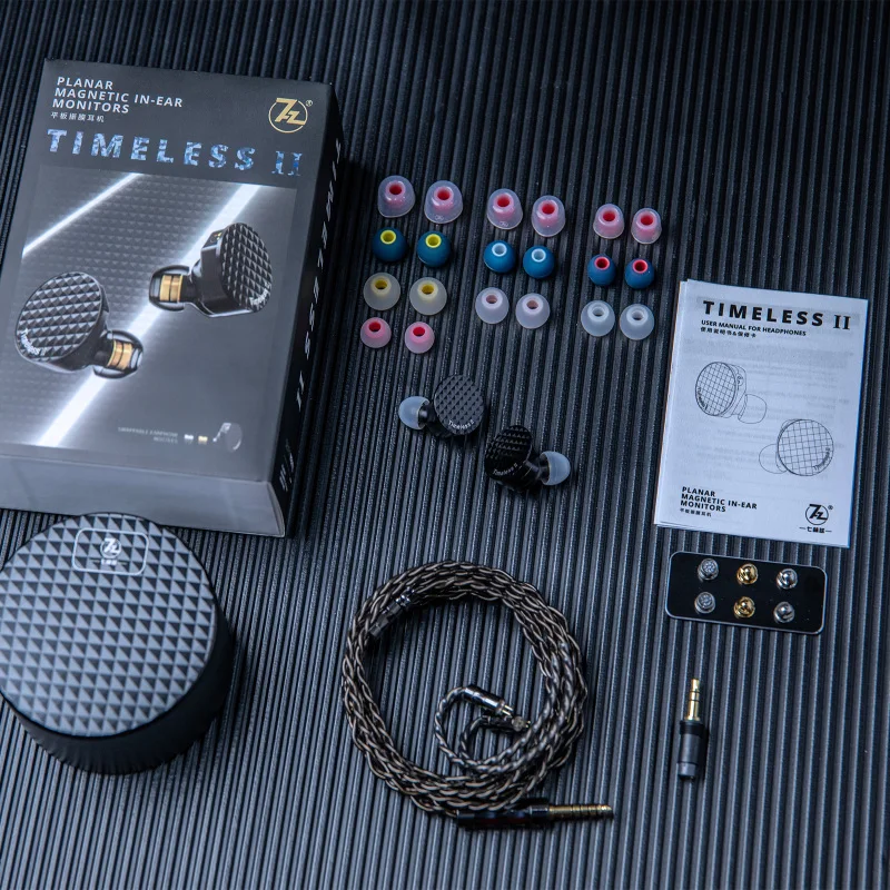 7Hz Timeless II Upgraded 14.5mm Planar Magnetic Driver IEM Hifi Wired Earbuds with Tunable Nozzle 7N OCC Cable 6