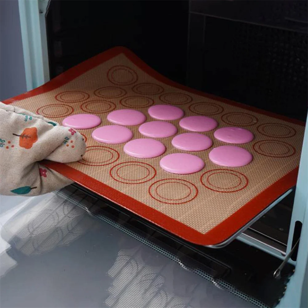 Macaron Silicone Baking Mat Cookie Pad Rolling Dough Mats Baking Gadget Oven Sheet Cake Bakeware Kitchen Tools,silicone baking mat