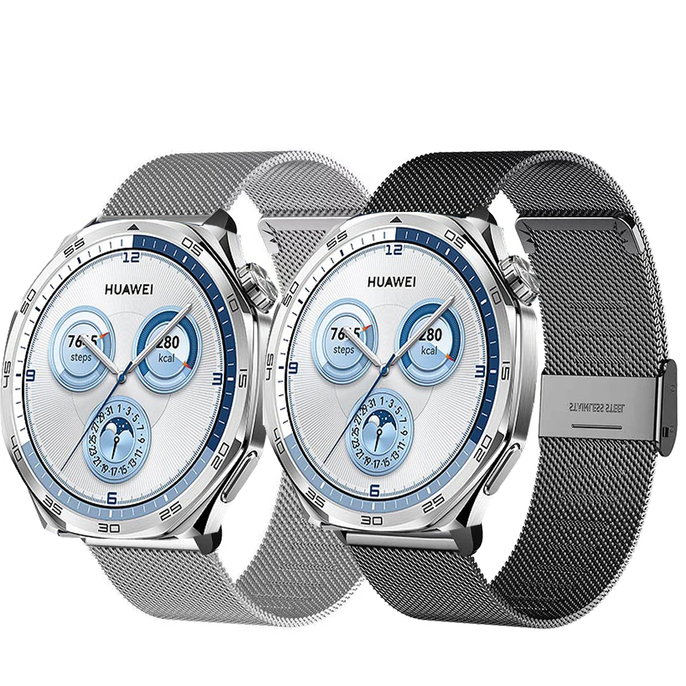 Premium Mesh Watch Band - 46mm Smart Watch Bracelet Wrist Strap Loop Accessories