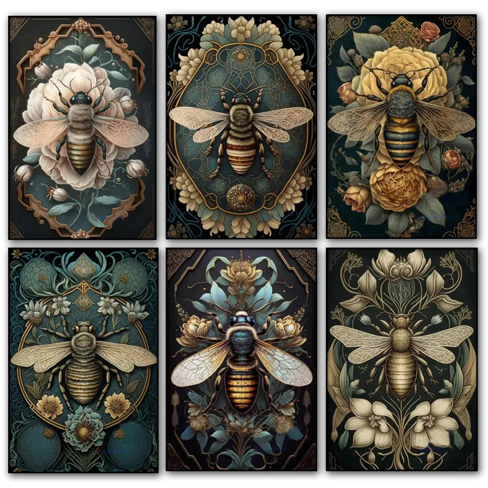ancients bee DIY Diamond Painting New 2024 Diamond Embroidery Mosaic Jewelry cross stitch insect Animal Home Decor