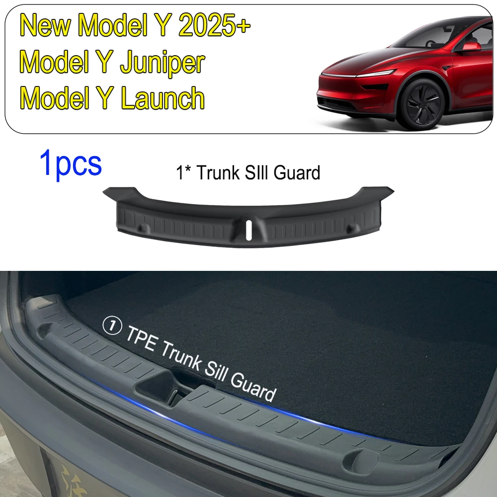 Durable Rear Bumper Guard & Cargo Protector Trunk Mat Cover