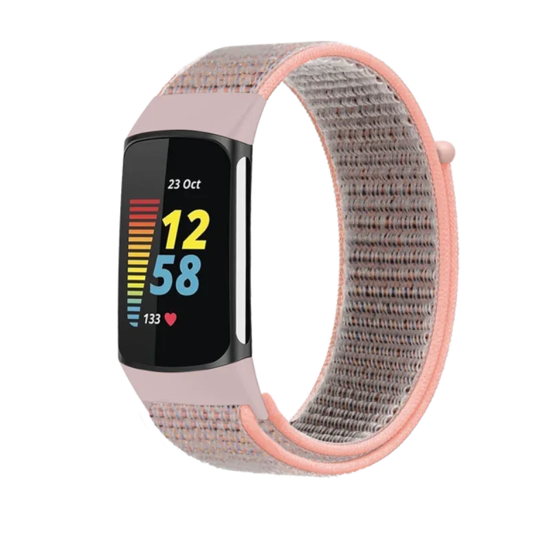 Breathable Soft Nylon Loop Strap - Comfortable Sports Wristband for Fitness Trackers