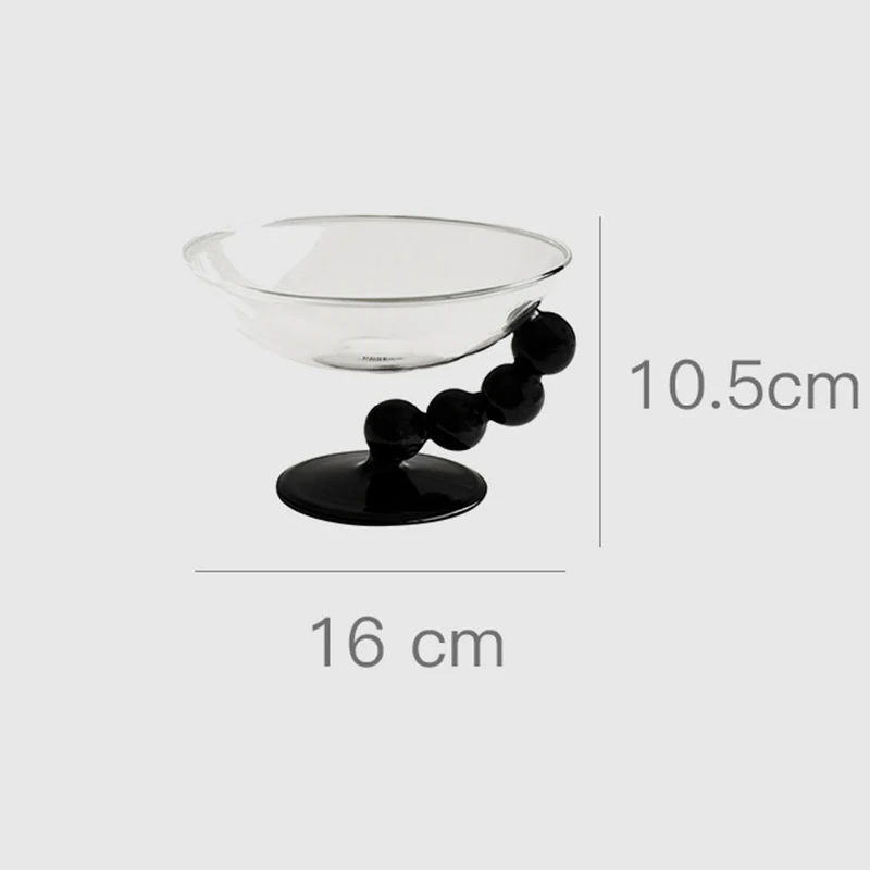 Glass Dessert Bowls For Dessert,Ice Cream, Snack Bowl For For Baking, Serving, Weddings, Catering, Parties Party Supplies 6