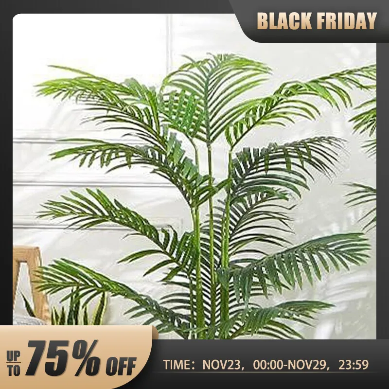 65cm12HeadsLargeArtificialPalmTreeTropicalPlantsFakePalm