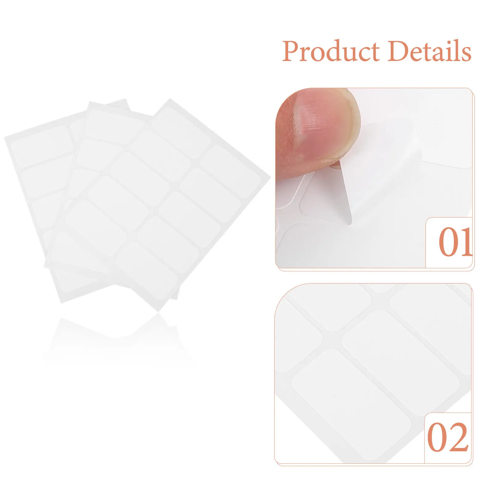 120Pcs 철제가 없는 패브릭 라벨 세탁 가능한 코팅 의류 스티커 홈 오피스용 쓰기 가능한 세탁 마커 의류 라벨