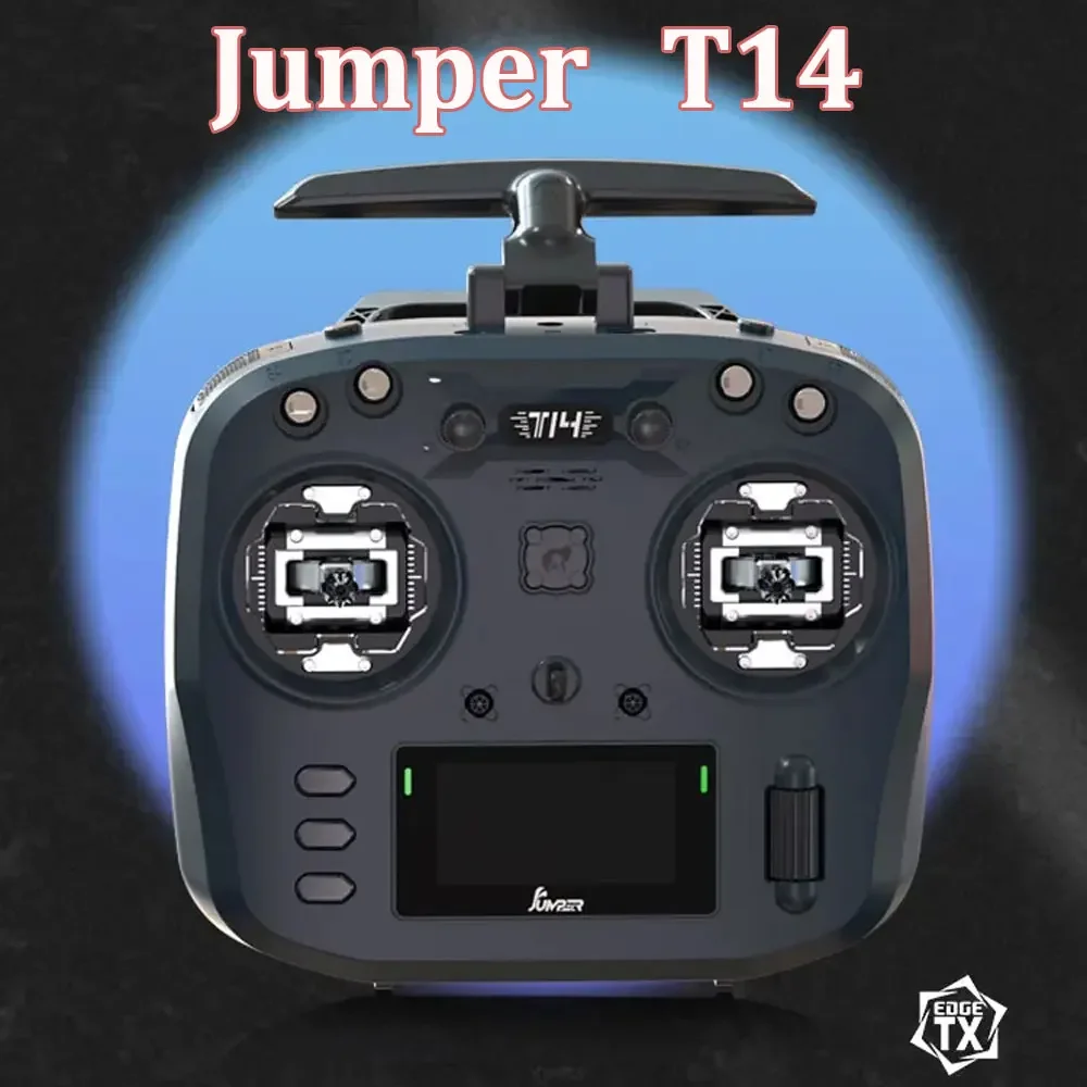 

Jumper T14 2.4GHz/915MHz 1W ELRS VS-M CNC Hall Sensor Gimbals 2.42" OLED Screen EdgeTX Radio Controller for FPV RC Racer Drone