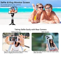 New Magnetic Phone Vlog Selfie Monitor Screen for Phone Rear Camera for Selfie Rear Camera Compatible With iPhone Android - Image 4
