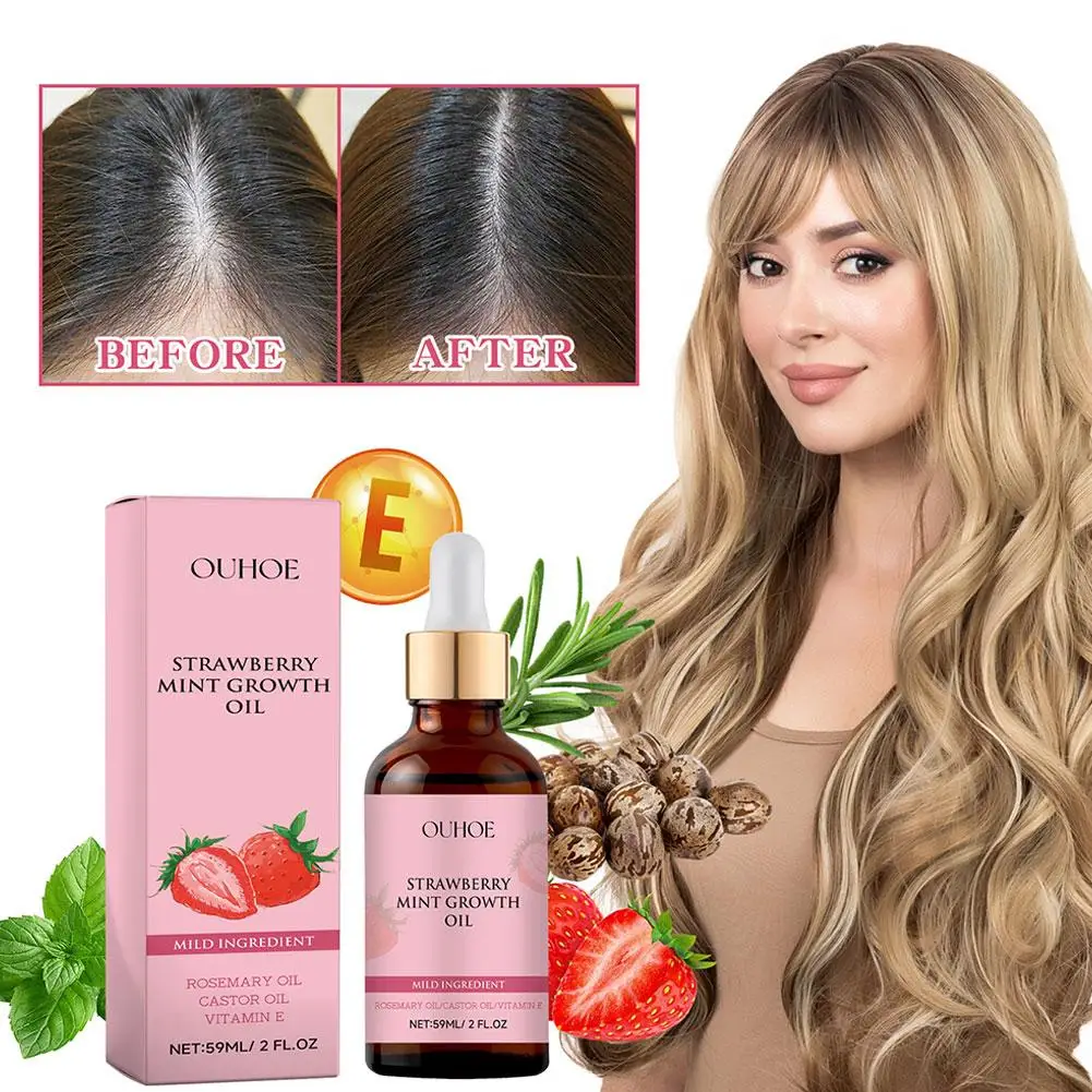 Hair Treatment Oil Rosemary Mint Scalp Strengthening Biotin 50ml/59ml