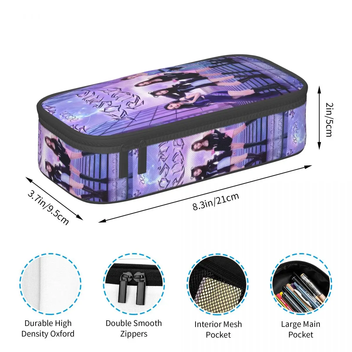 Kpop A-Aespas Girls Karina Winter Giselle Ningning Pencil Cases For Boy Girl Pen Box Bag School Accessories