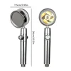 Pressurized Shower Head Water Saving 360 Rotating Twin Turbo Pressurized Propeller Fan Shower Head Bathroom Accessories 4