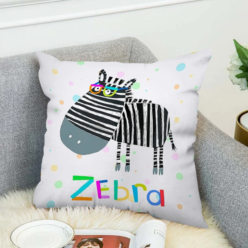 

Cushion Cover 40*40 Animal Pillow Cases Decorative Cushions for Bed Lounge Chairs Pillowcase 45*45 Ornamental Pillows Hugs 50x50