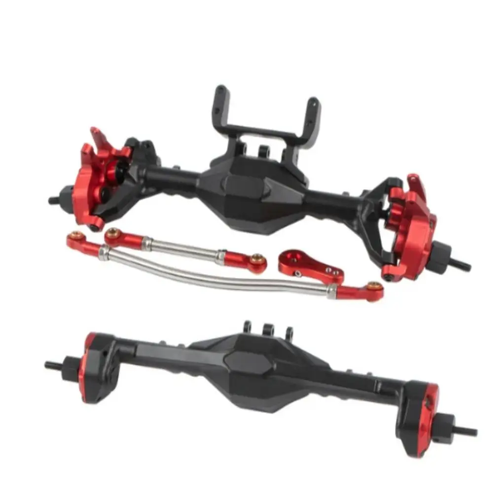 

1x 1 10 Front Rear Axle RC Upgrade Part Aluminum Alloy Complete Rc Front Rear Axle For Axial SCX10 RC Car Part