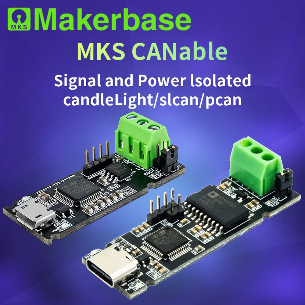 

Makerbase CANable USB to CAN canbus debugger analyzer adapter Isolated VESC ODRIVE klipper