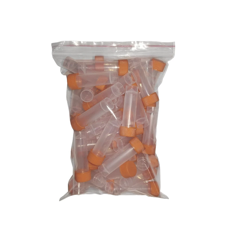 50pcs/bag 5ml Screw Top Centrifuge Tube Sterile Experimental High Quality Refrigeration Tube Volume Vials