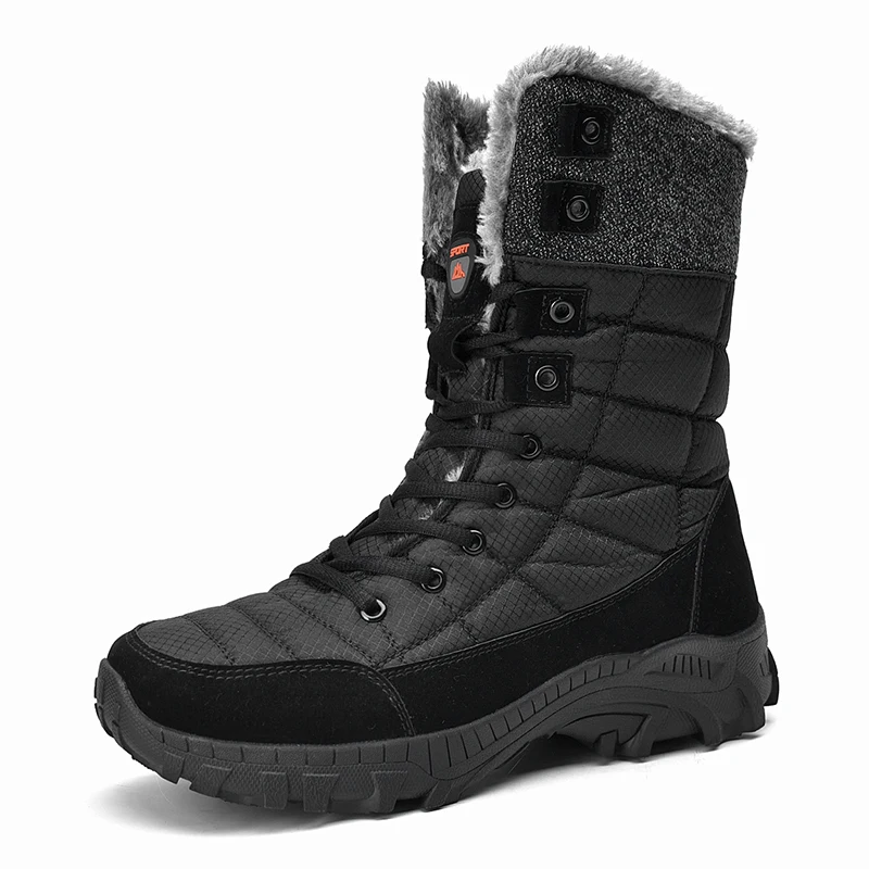 MenWinterSnowBootsSuperWarmMenHikingBootsHighQuality