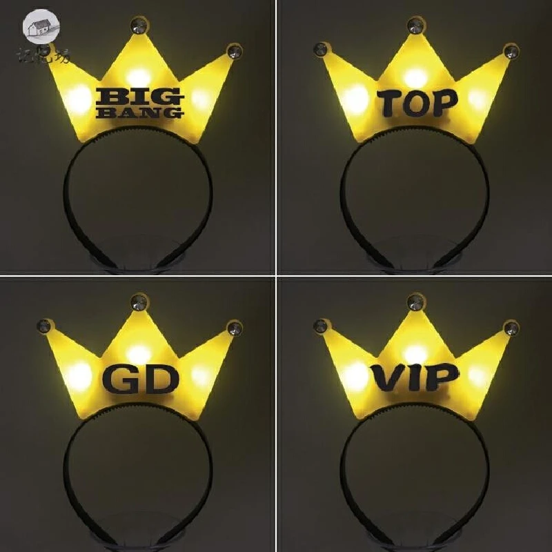 Bigbang Concert G-Dragon Cosplay Accessory Glowing Headpiece Crown