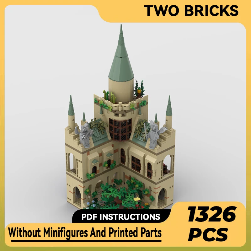 

School Movie Model Moc Building Bricks Transmutation Courtyard Technology Modular Blocks Gifts Christmas Toys DIY Sets Assembly