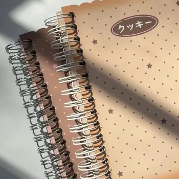 Blocco Note A6 con Copertina Morbida, Design Grazioso a Forma di Biscotto, Taccuino Portatile per Viaggiatori, Quaderno per Ragazze e Uso Quotidiano