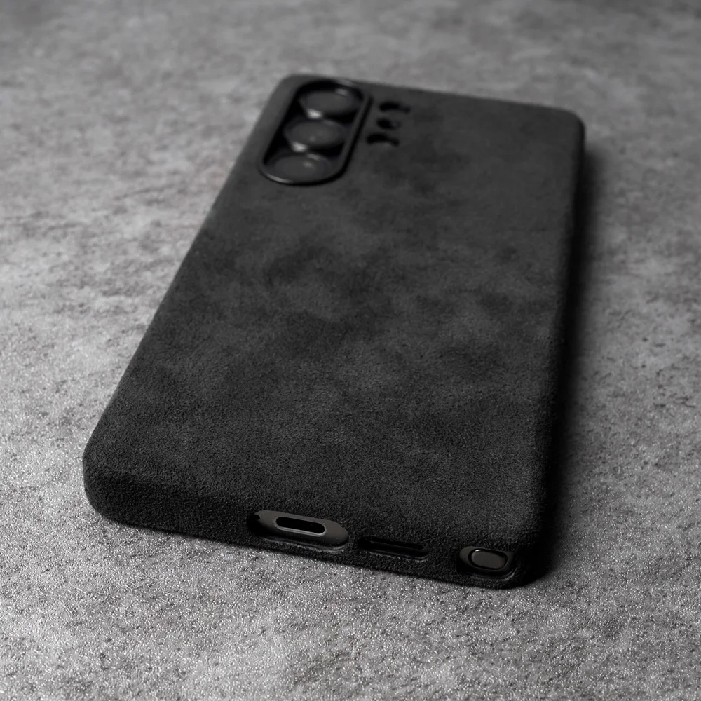 Magnetic ALCANTARA Case for Samsung Galaxy S25 Ultra 5G Luxury Business Supercar Same Artificial Leather Phone Cases 5