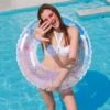 Diamond Inflatable Swimming Ring, Children Cute Pool Float Tube Decorations Swim Tubes Outdoor Pool Beach Water Floats for Aldul 4