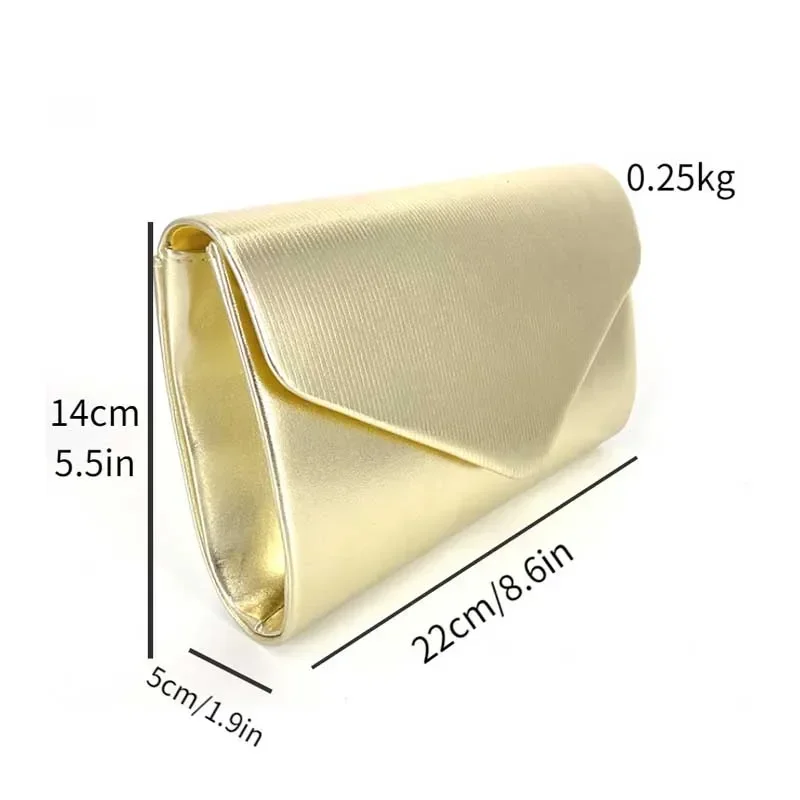 Luxury Design Women's Evening Bag Ladies Day Clutch Envelope Handbag Daily Clutch Wedding Party Bling Gold Chain Crossbody Bags