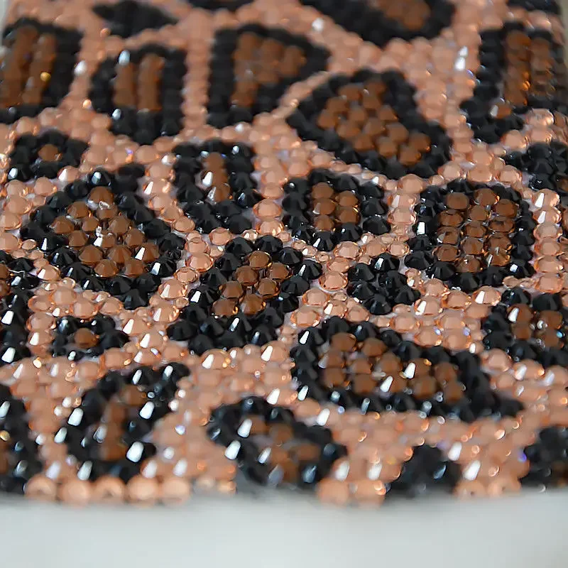 Gold Leopard Print Rhinestone Protective Phone Case For Samsung Galaxy S24 Ultra S23 S22 Plus S21 S20 FE A25 A55