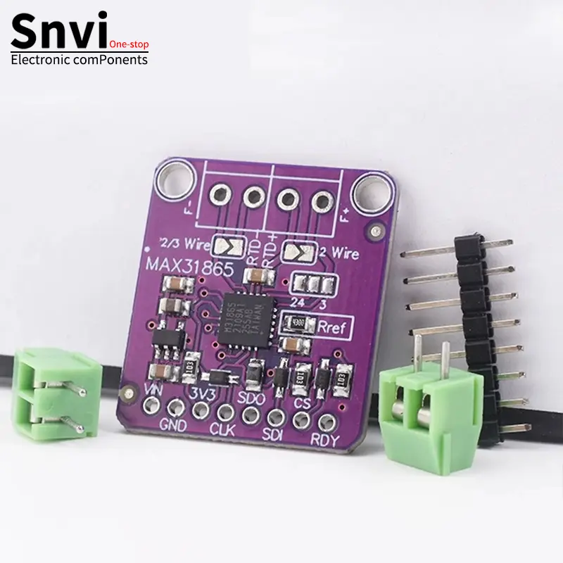 MAX31865 PT100 to PT1000 RTD-to-Digital Converter Board Temperature Thermocouple Sensor Amplifier Module 3.3V/5V For Arduino image 1