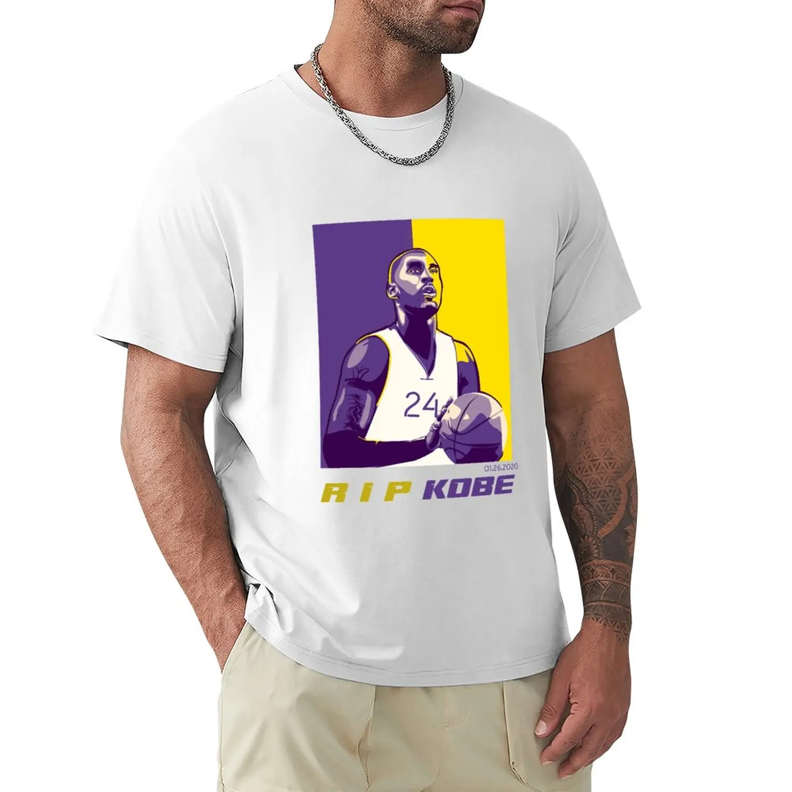 Rip kobe bryant mamba out 24 Rest In Peace Memorial legend T-Shirt sweat  shirt anime clothes mens cotton t shirts - AliExpress