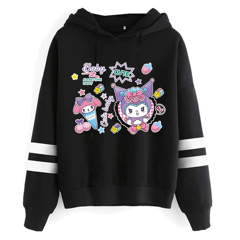 thumbnail image 1 of Sudaderas Y2k para mujer, ropa de moda, chaleco Kuromi, Sudadera con capucha Sanrio Kuromi, sudadera de Manga Harajuku, sudaderas con capucha para mujer, 1 of 5