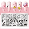 12*6cm 2*6cm Nail Art Templates Stamping Plate Design Flower Animal Glass Temperature Lace Stamp Templates Plates Image 2