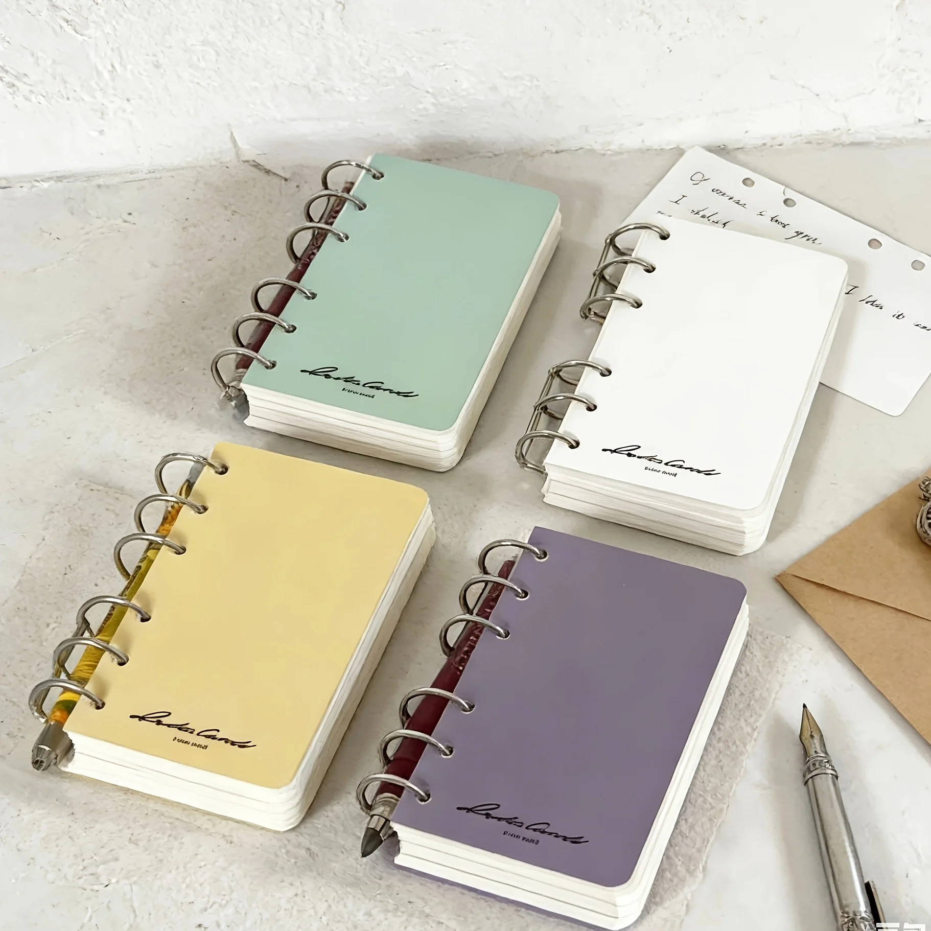 Sleek Solid Color Student Loose-Leaf Notepad