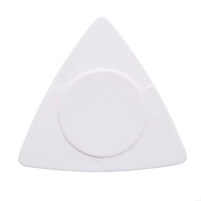 A0KA 10x ABS Picks Set Multicolor for Triangle Plectrum for Electric Guitar Bass Ukul