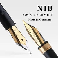 Size 5, 6 German SCHMIDT/BOCK gold-plated/silver fountain pen nib EF 0.38mm /F 0.5mm Nib Stationery Office Supplies Writing Pen 1