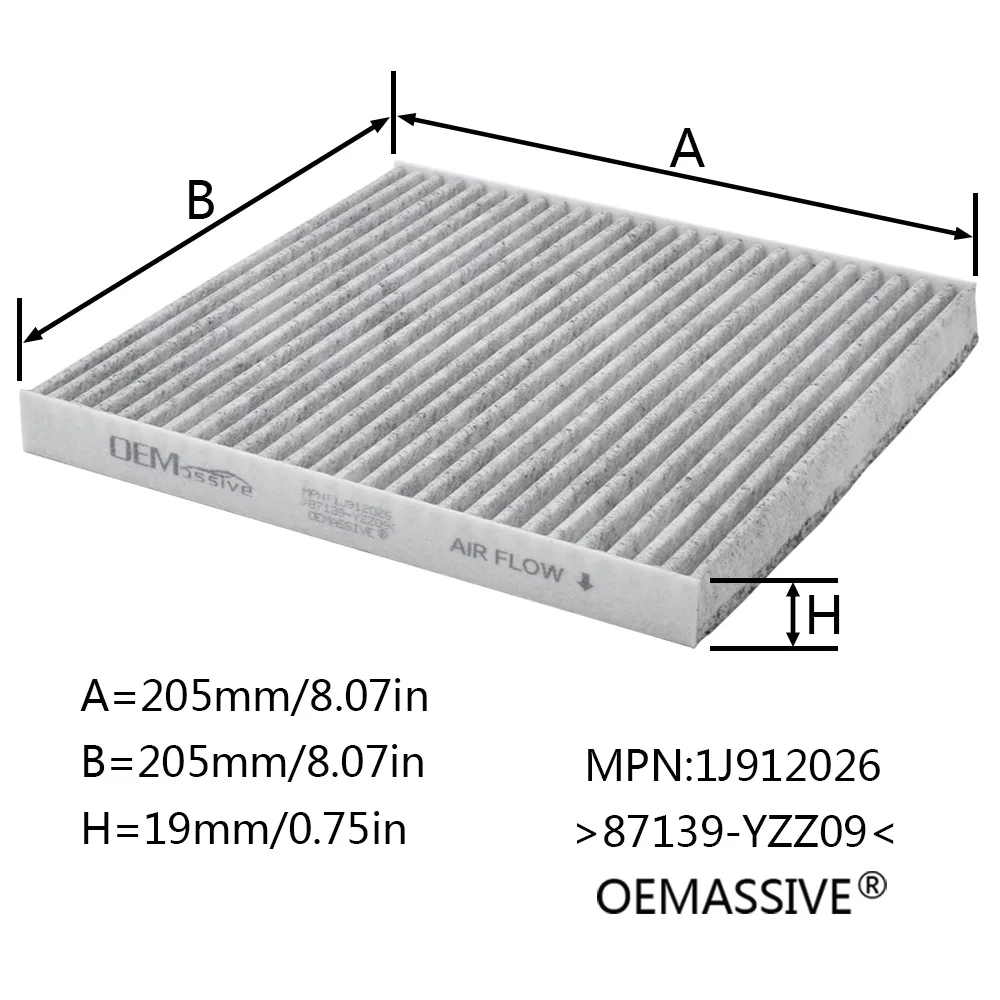 Car Pollen Cabin Air Filter For Pontiac Vibe 2ZZ-GE 1ZZ-FE Toyota