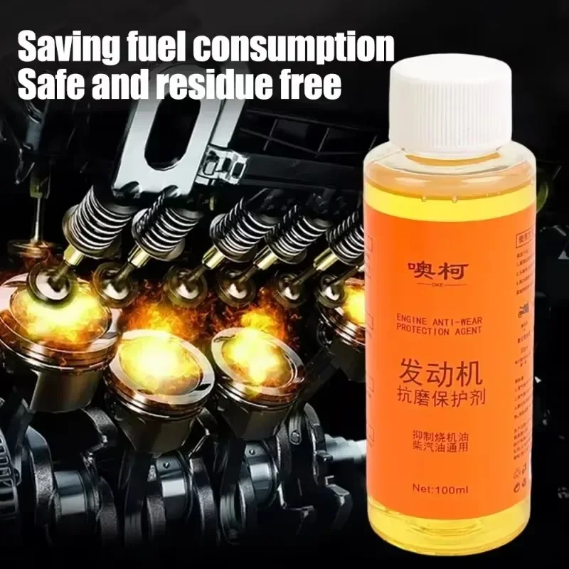 100ml Car Engine Cylinder Repair Agent Additive Oil Auto Engine Protection Noise Reduction Anti-Wear Repair Oil Reduce Friction