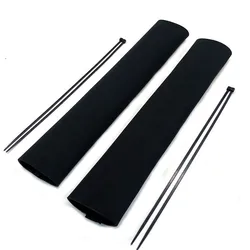 Durable Front Fork Protector and Rear Shock Guard Wrap for Off - Road Bikes (Front Only Black)