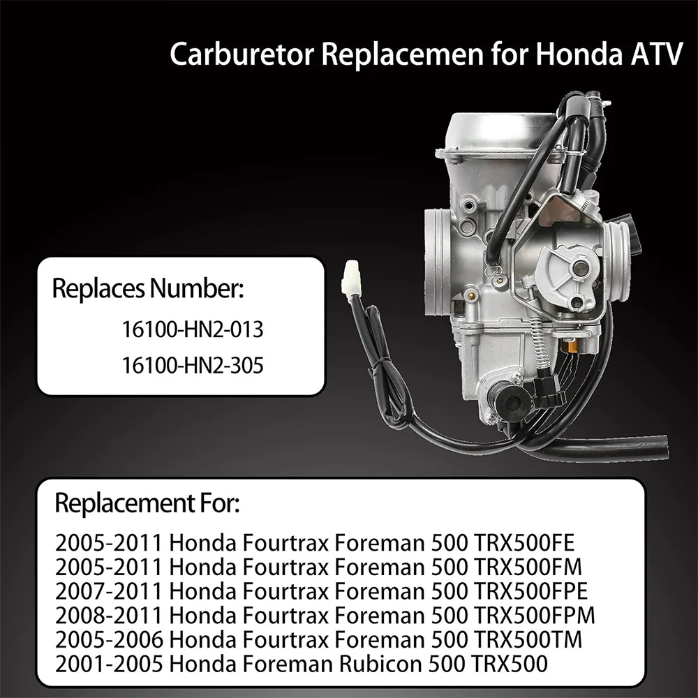 Carburetor For 2001-2005​ Honda Foreman Rubicon 500 TRX500 Fourtrax Foreman 500 TRX500FE TRX500FM TRX500FPE TRX500FPM TRX500TM