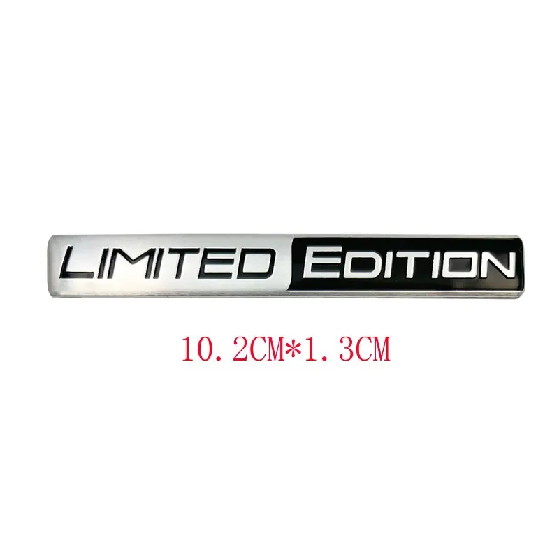 Black Limited Edition 3D Metal Racing Sport Emblem Badge - Sleek and Stylish Car or Motorcycle Accessory Sticker