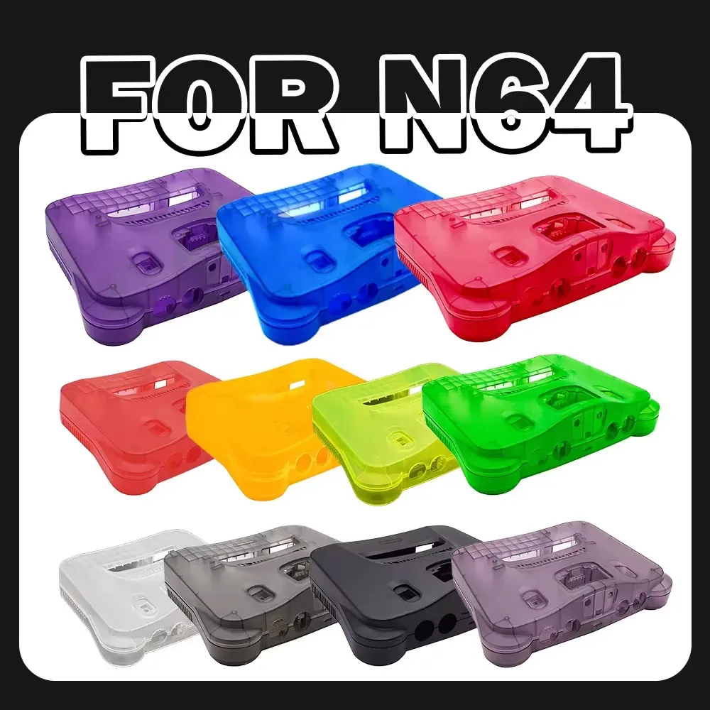 Nintendo Switch用の透明なプラスチックシェル,n64コンソール用