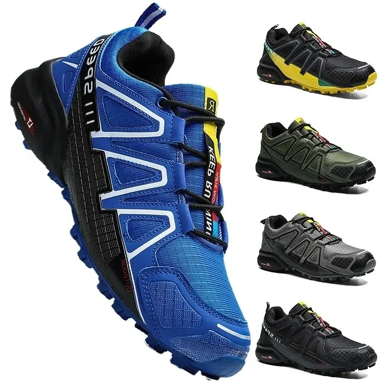 Men Cross-Country Sneakers Man Quality Men's Outdoor Hiking Shoes Trail Running Speed Mens Athletic Shoe Non Slip Cycling Sports